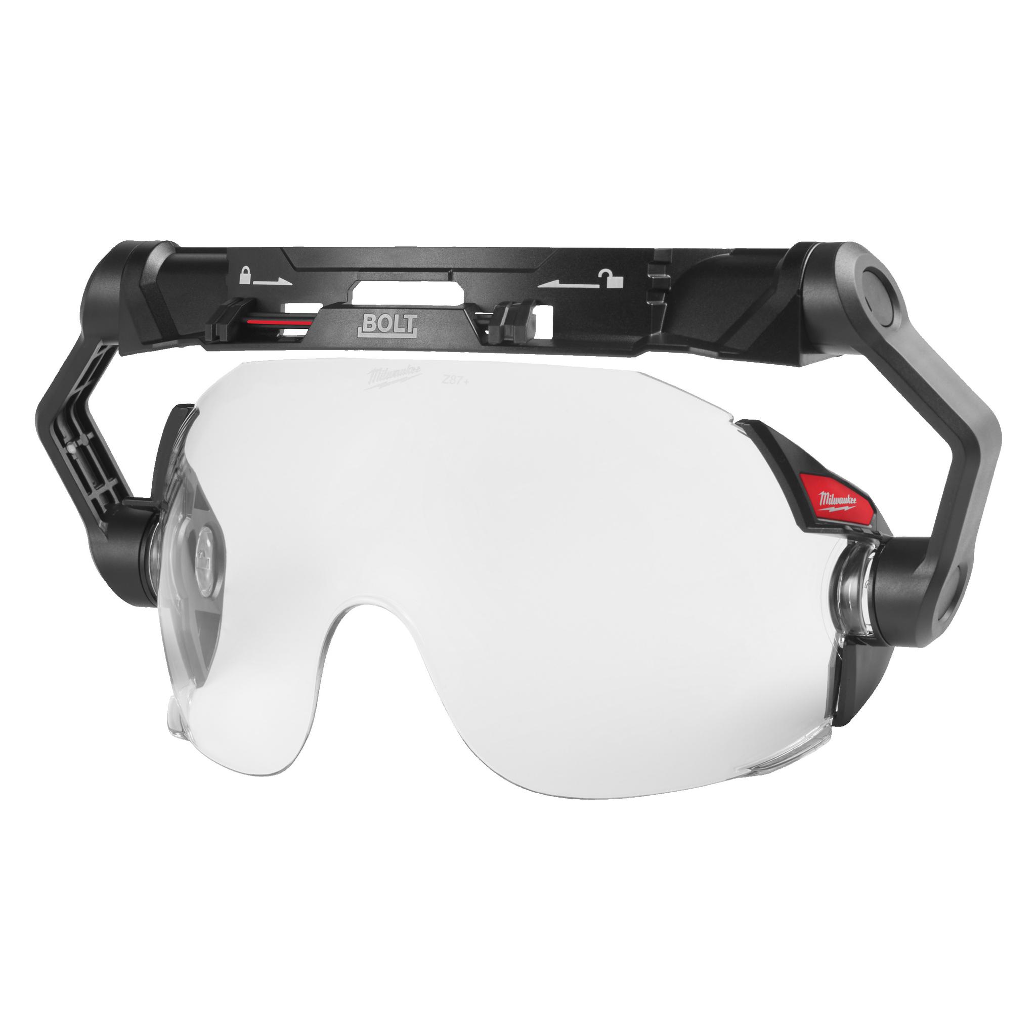 Produktfoto 1 von Milwaukee BOLT Visor Schutzbrille, Klar, Rahmen aus Polycarbonat kratzfest