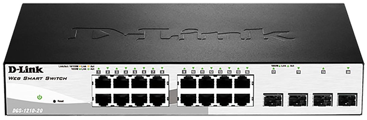 D-Link DGS-1210-20 Ethernet-Switch Rackmontage 20-Port Smart 10/100/1000Mbit/s 280 x 180 x 44mm