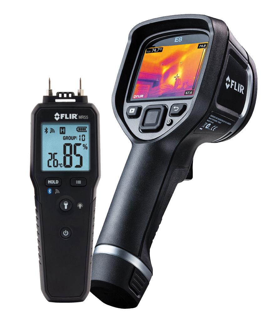 Produktfoto 1 von FLIR E8-XT WiFi + MR55 Wärmebildkamera mit WLAN Fest-Fokus 320 x 240Pixel, -20 → +550 °C, -4 → 1022 °F /