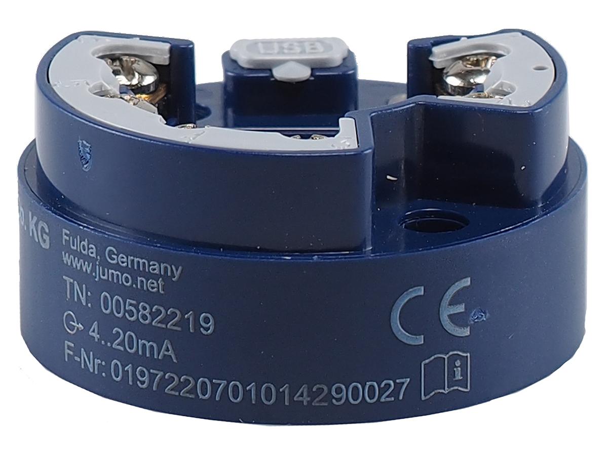 Jumo Temperatur-Messumformer Ø 44 mm 11 → 35 V für Pt100