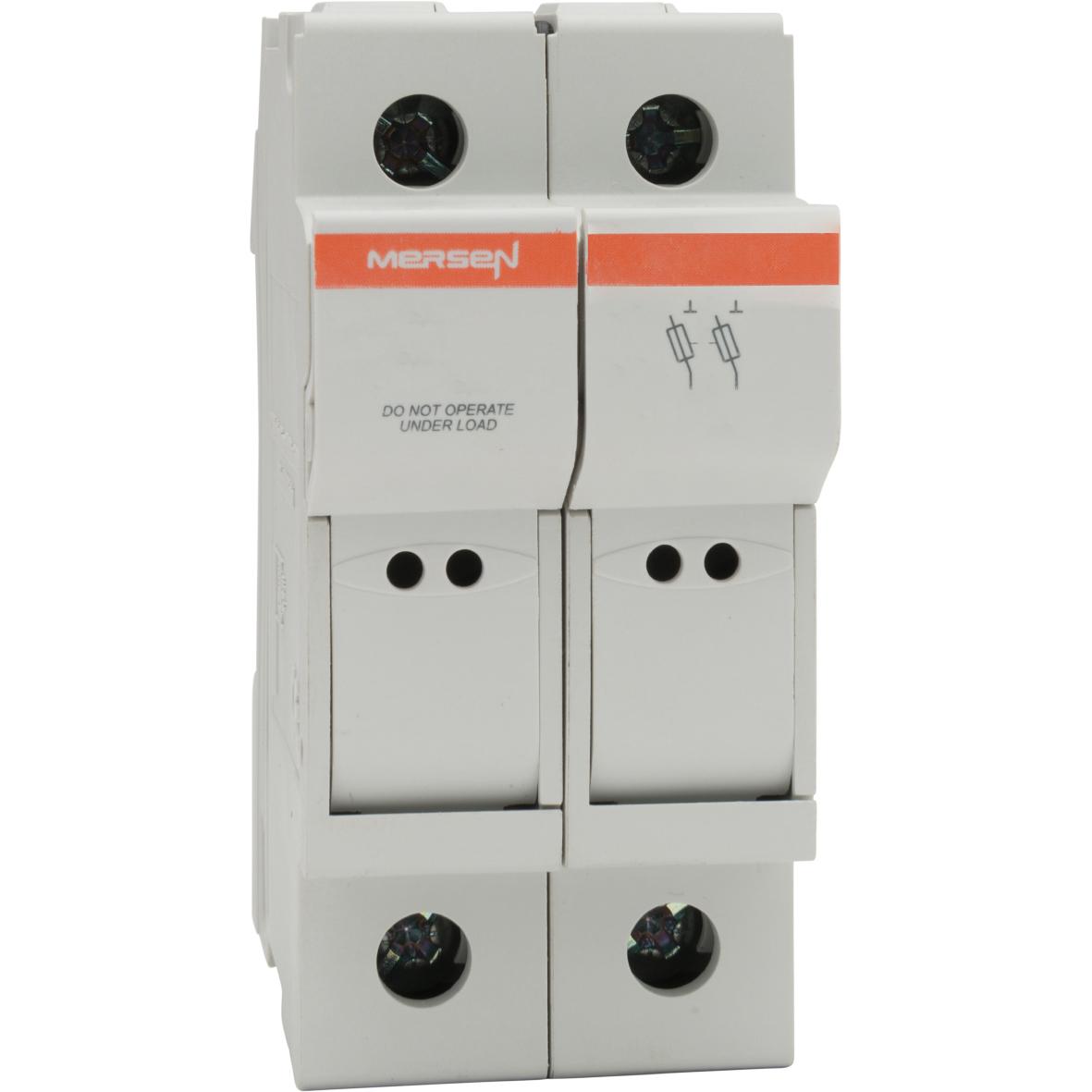 Mersen Sicherungshalter für Hutschienenmontage Modulostar für 8 x 31mm Sicherungen 25A 400V ac, Serie CMC8 2P-polig