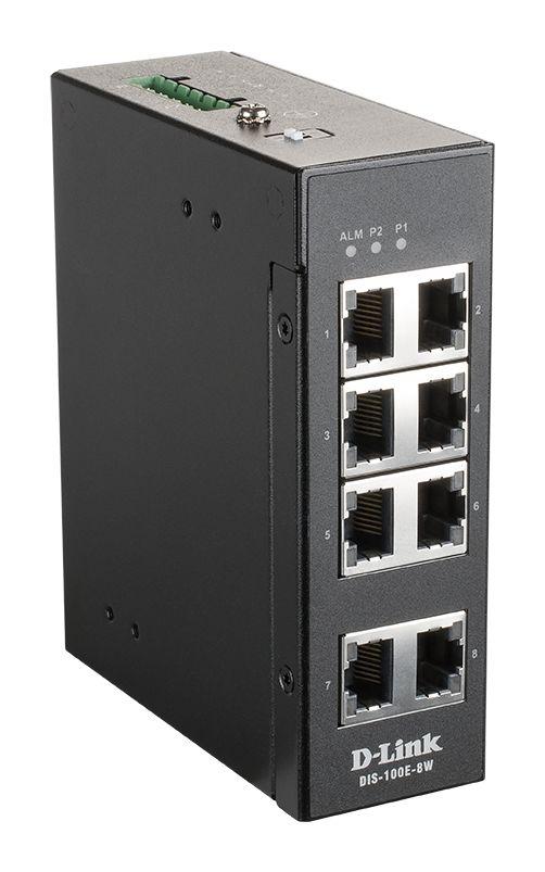 Produktfoto 1 von D-Link DIS-100E-8W Ethernet-Switch PoE 8-Port Unmanaged