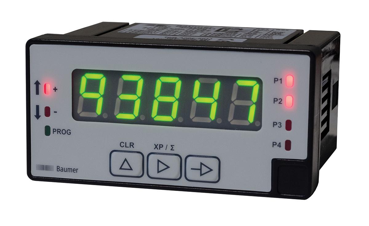 Produktfoto 1 von Baumer NE1218 Bidirektional Zähler LED-Display 5-stellig, Frequenz, Impuls, Zeit, max. 15kHz, 100→ 300 V dc,