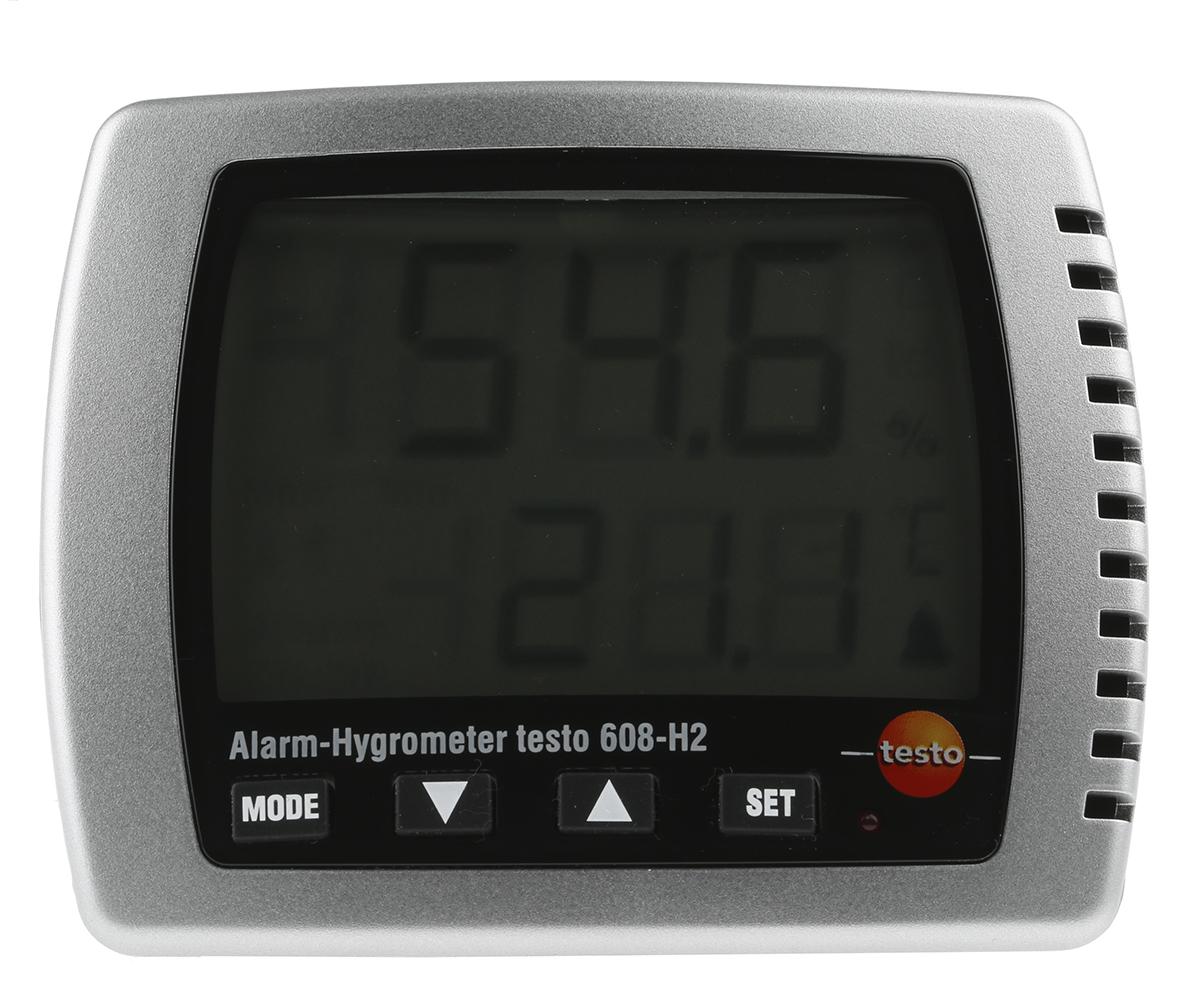 Produktfoto 1 von Testo 608-H2 Hygrometer, Typ Digitalhygrometer, absolut +70°C / 98%RH, ±0,5 + 1 Stelle °C 0.1°C 0.1%RH