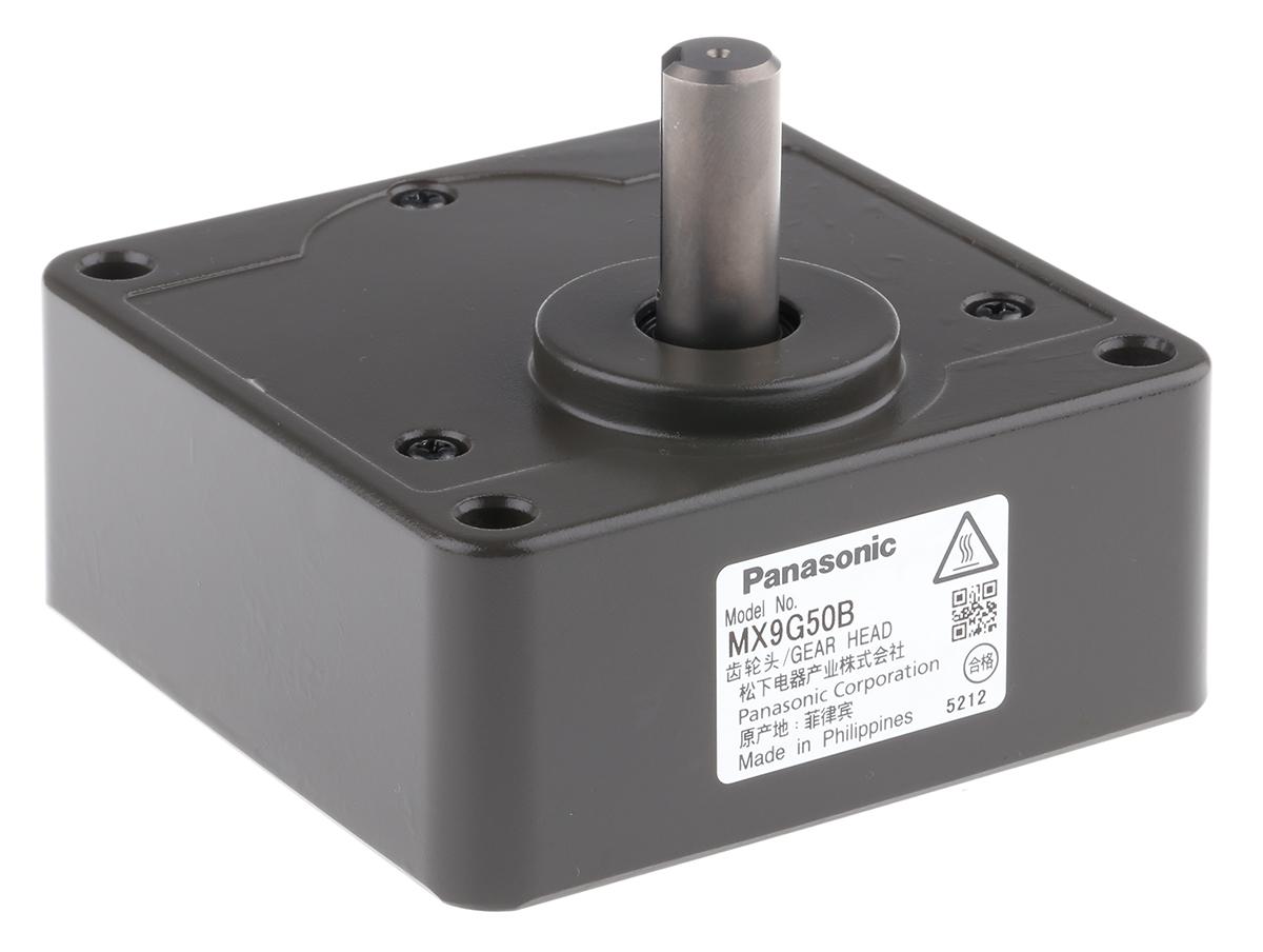 Panasonic 50:1 Stirnrad Getriebe 40 W / 9,8 Nm 27U/min, 90mm x 35mm x 90mm, Schaft-Ø 12mm