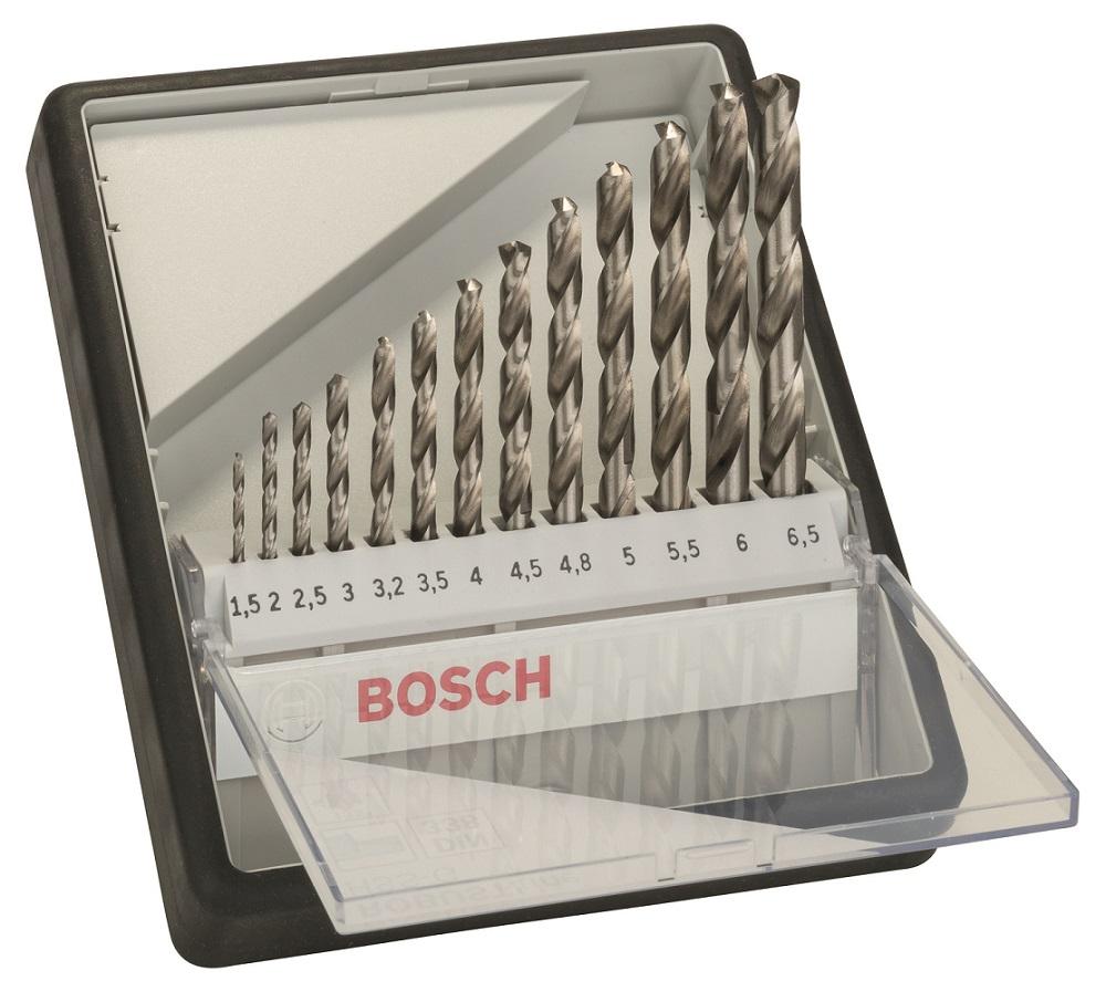 Bosch Spiralbohrer Satz 1.5mm → 6.5mm, 13-teilig für Metall