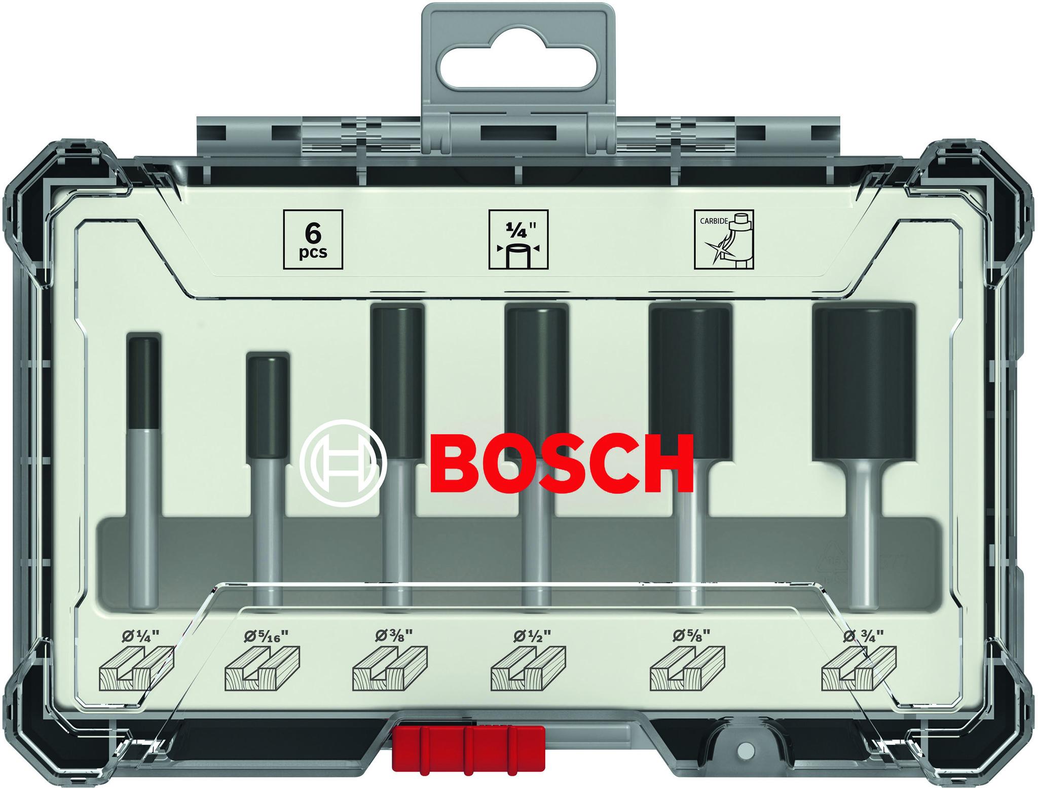 Produktfoto 1 von Bosch Fräser-Bitsatz 6-teilig