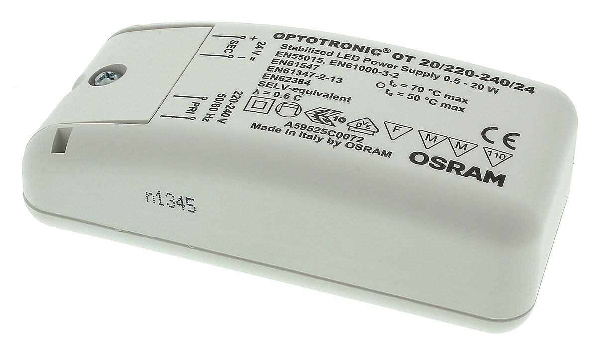 Produktfoto 1 von Osram LED-Treiber 230 → 240 V LED-Treiber, Ausgang 24V / 830mA Konstantspannung