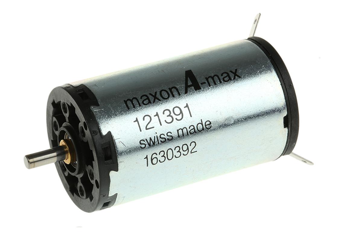 Produktfoto 1 von Maxon Bürstenmotor bis 14,2 mNm, 12 V / 11 W, Wellen-Ø 3mm x 44.7mm