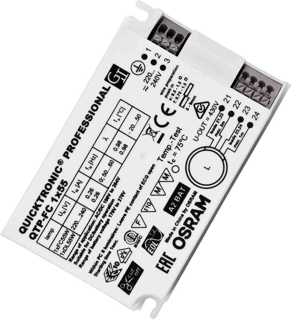 Produktfoto 1 von Osram Vorschaltgerät Elektronisch 55 W / 220 → 240 V Fluoreszierend