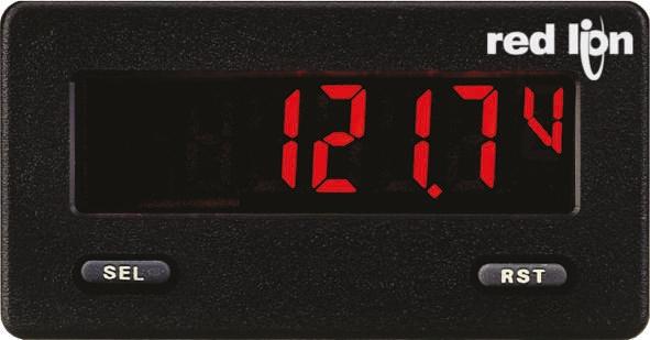 Produktfoto 1 von Red Lion Digitales Spannungsmessgerät DC LCD-Anzeige 5-stellig / ±0,1 %, 68mm, 33mm, 43.4mm