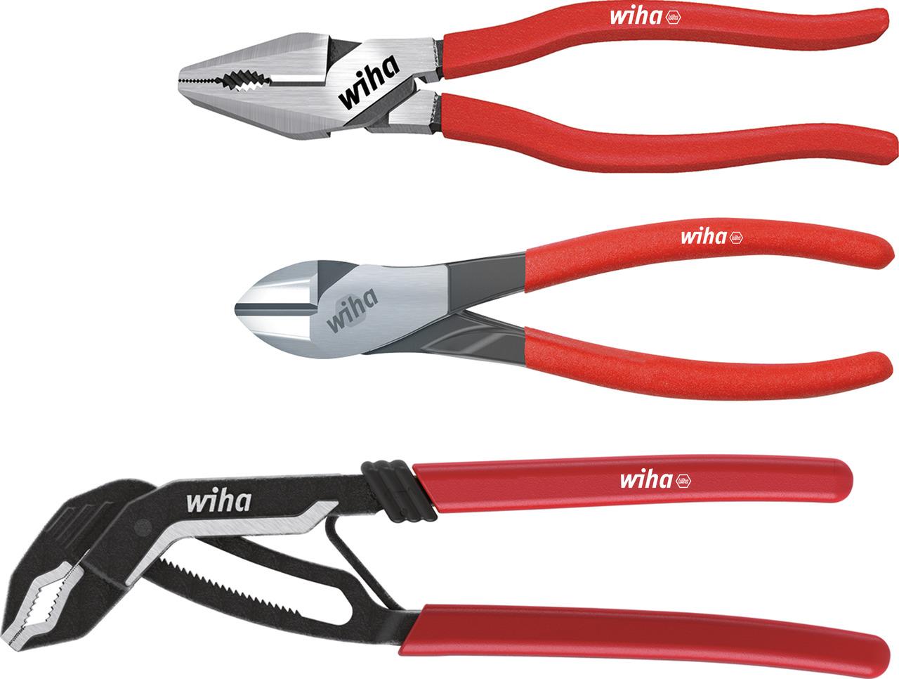 Produktfoto 1 von Wiha Tools Kombizange / Backen 2.3mm 3-teilig 180 mm, 200 mm, 250 mm