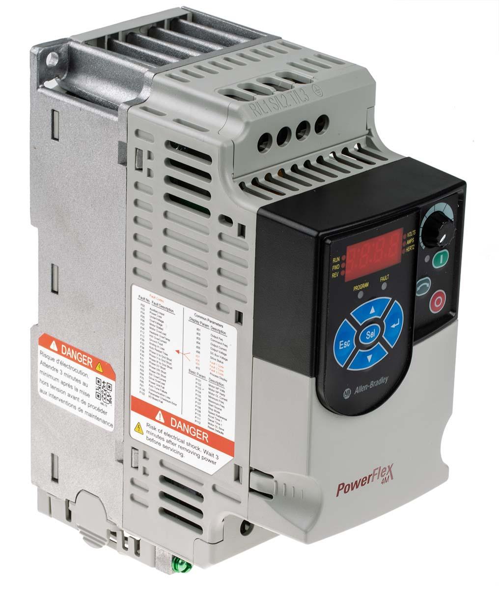 Produktfoto 1 von Allen Bradley PowerFlex 4M, 3-Phasen Frequenzumrichter 0,4 kW, 480 V ac / 1,5 A 400Hz für Wechselstrommotoren