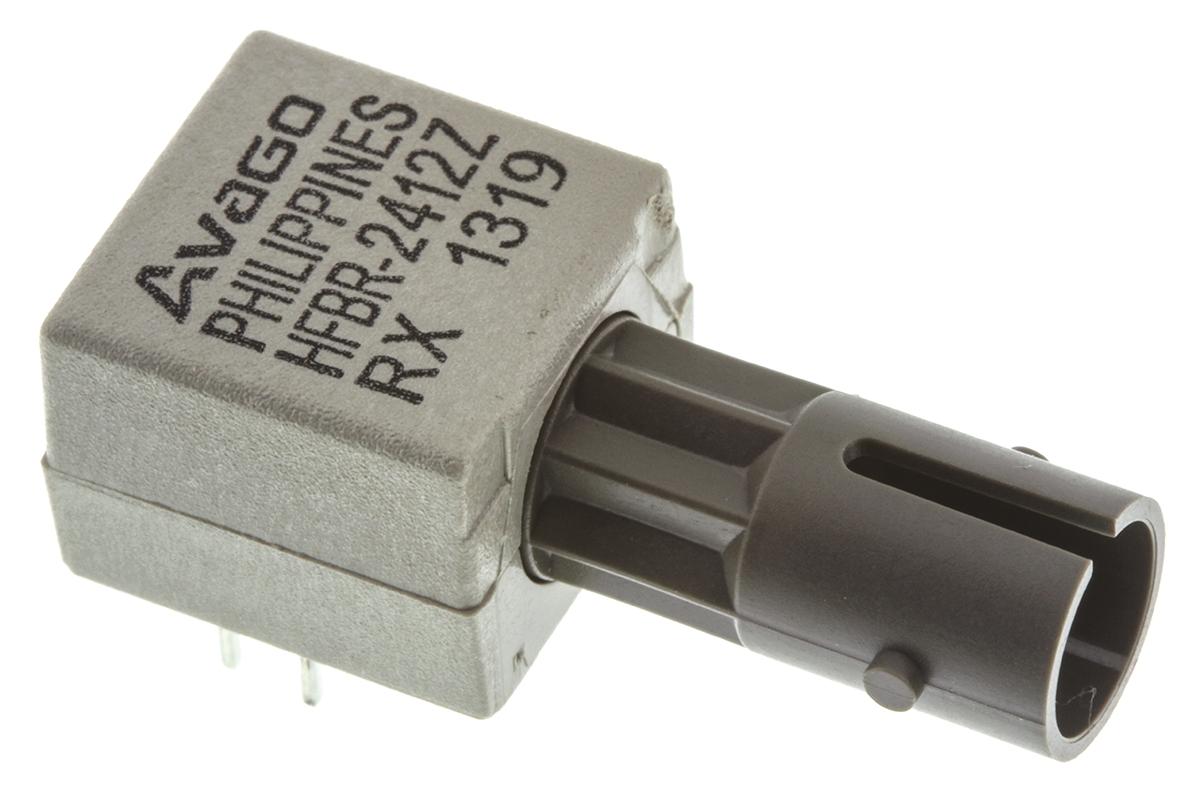 Broadcom LWL-Empfänger 5MBd Rund, 8-polig THT, ST-Anschluss