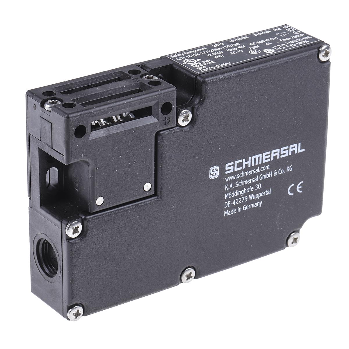 Schmersal AZM 161 Magnet-Verriegelungsschalter, Verriegelt bei Spannung, 110V ac, 230V ac, , 4NC