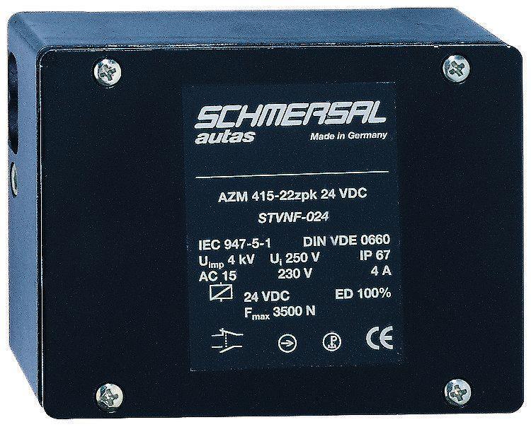 Schmersal AZM 415 Magnet-Verriegelungsschalter, Entriegelt bei Spannung, 110V ac, , 2 Öffner