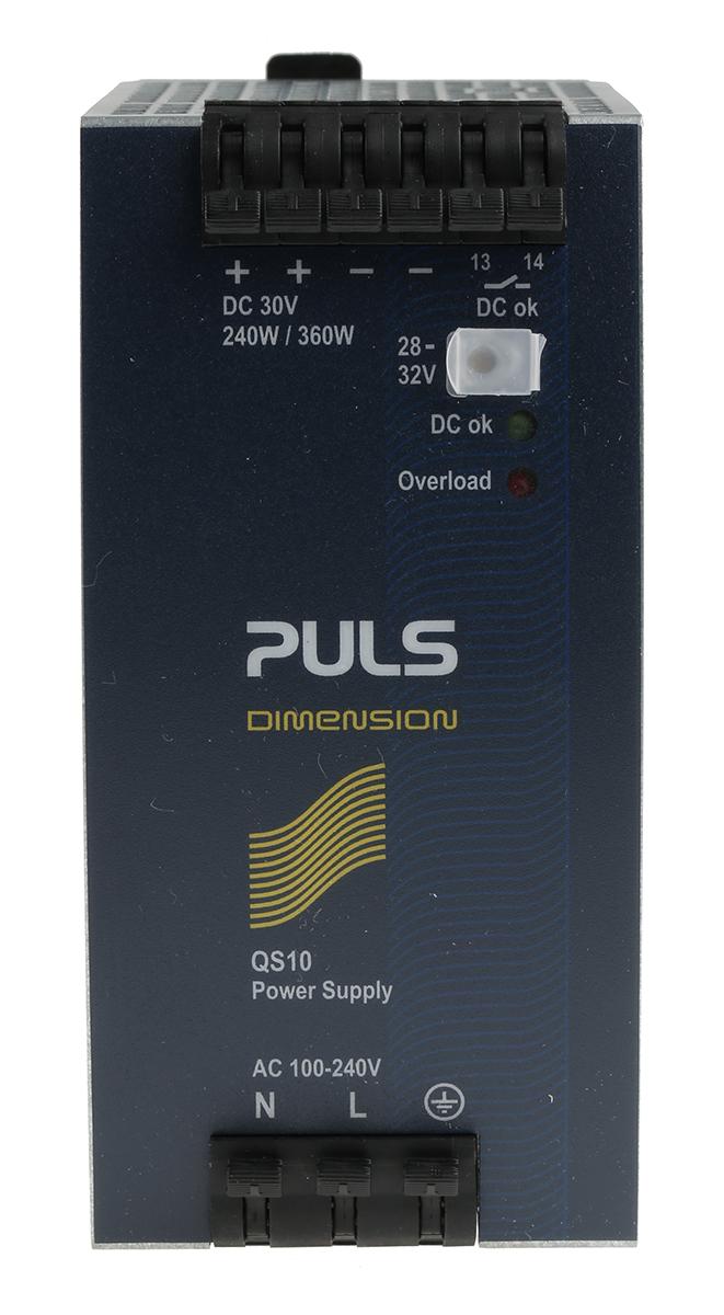 Produktfoto 1 von PULS DIMENSION Q Switch-Mode DIN-Schienen Netzteil 240W, 100 → 240V ac, 30V dc / 8A