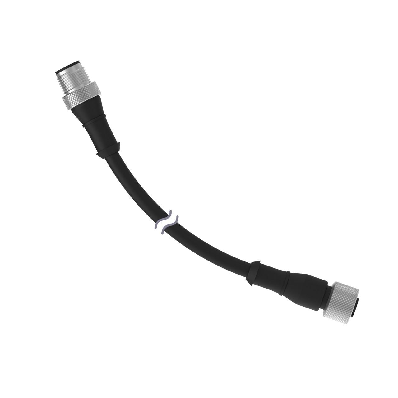 Produktfoto 1 von Banner LED Kabel Typ Buchse, Stecker für WLB32 LED-Macine-Leuchten/Arbeitsleuchten Netzkabel, 900mm