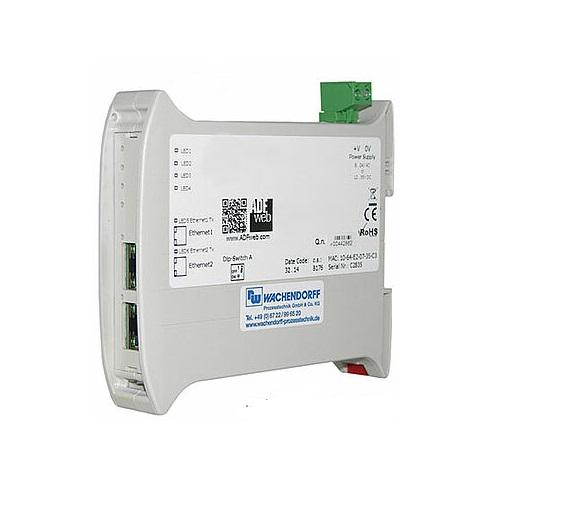 Produktfoto 1 von Wachendorff HD67xxx GateWay-Bauteil für PROFINET und Modbus RTU Digital IN Gateway Digital OUT, 23 x 107 x 120 mm