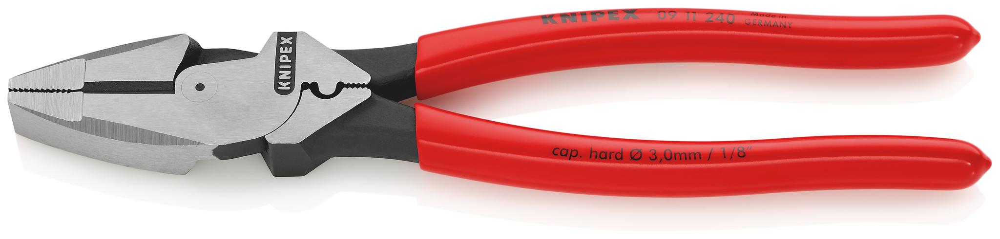 Produktfoto 1 von Knipex 09 11 240 Zange , gebogen Schneidkraft → 4,6 mm 240 mm