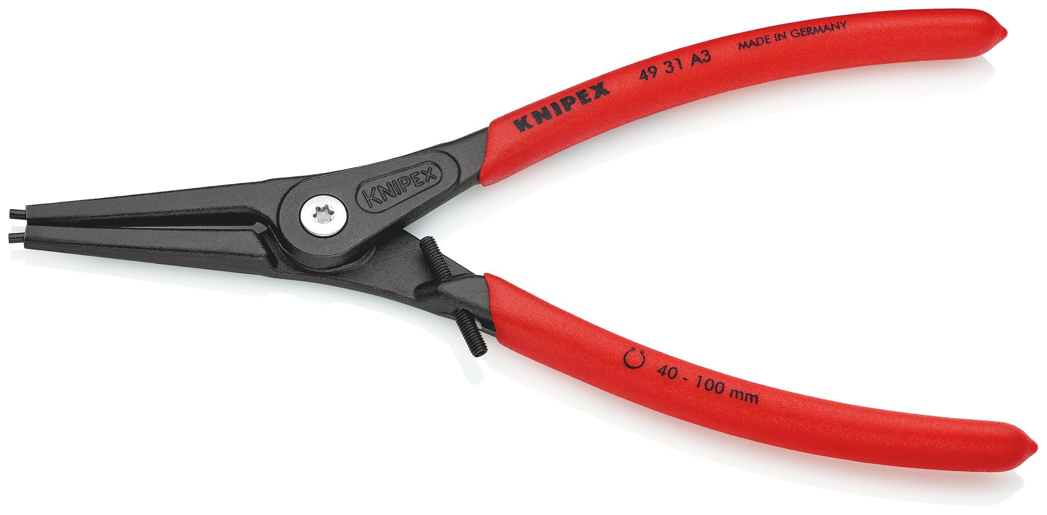 Produktfoto 1 von Knipex Sicherungsringzange , gebogen 225 mm