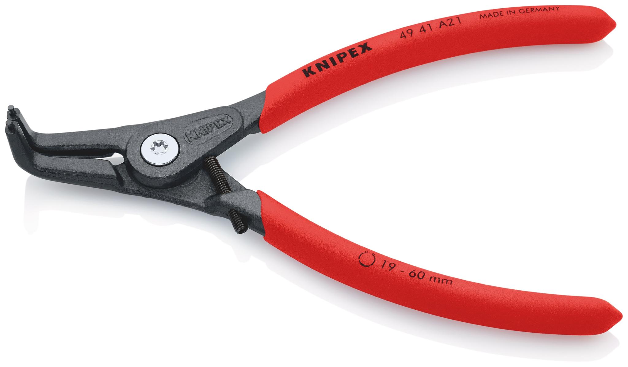 Produktfoto 1 von Knipex Sicherungsringzange , gebogen 165 mm