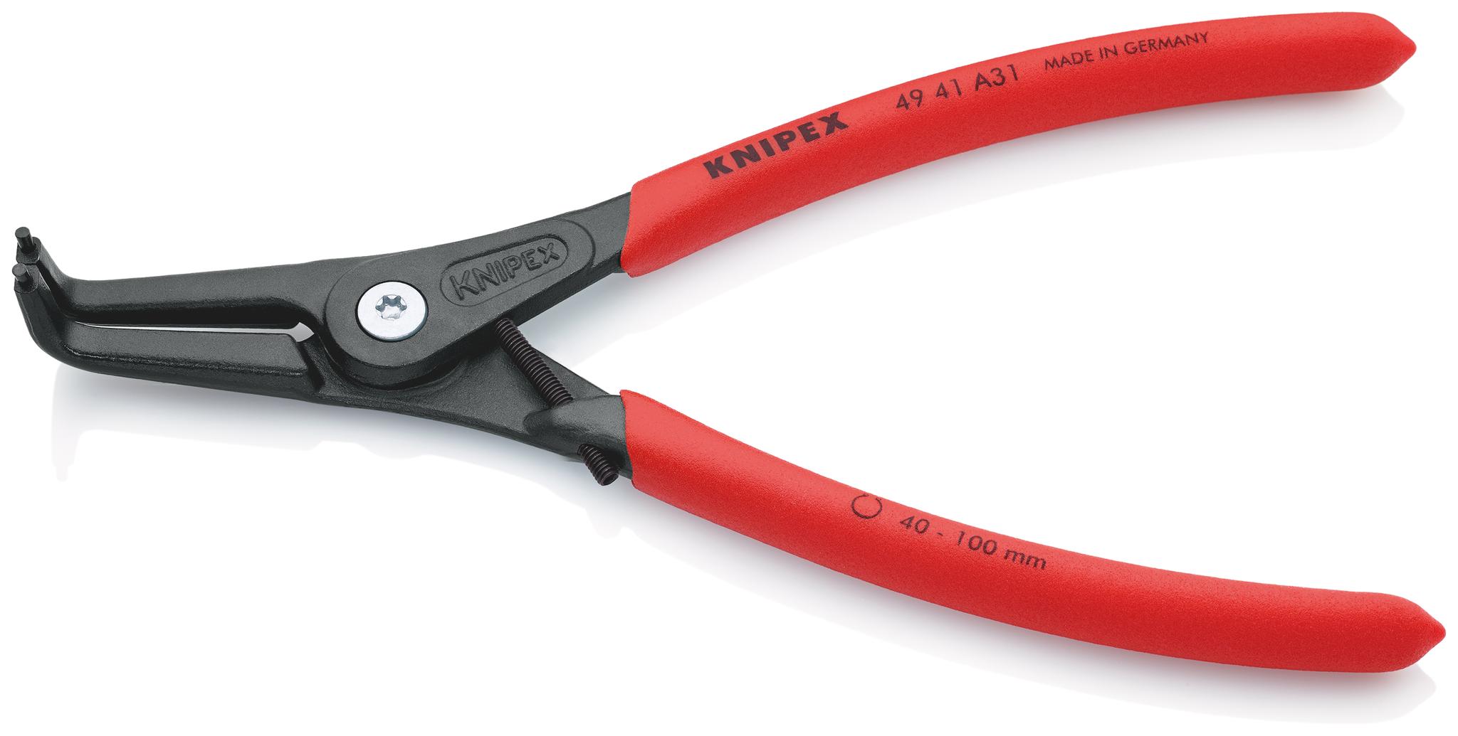 Produktfoto 1 von Knipex Sicherungsringzange , gebogen 210 mm