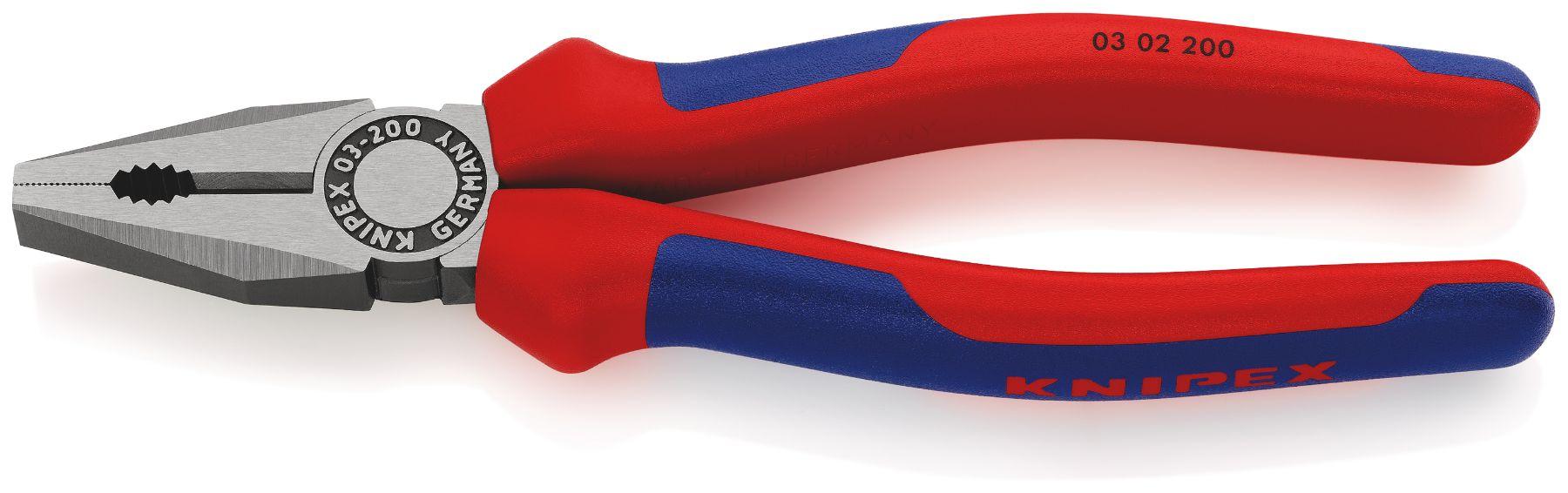 Knipex Kombizange, gebogen Schneidkraft → 13 mm 205 mm