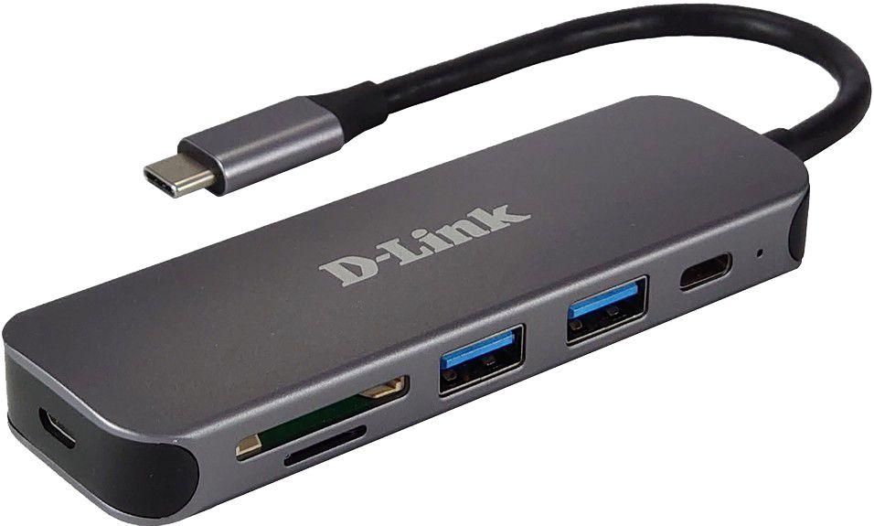 Produktfoto 1 von D-Link, USB C USB-C-Hub, 3 USB Ports, USB A, USB C, USB, USB-Bus, 118 x 35 x 13.5mm