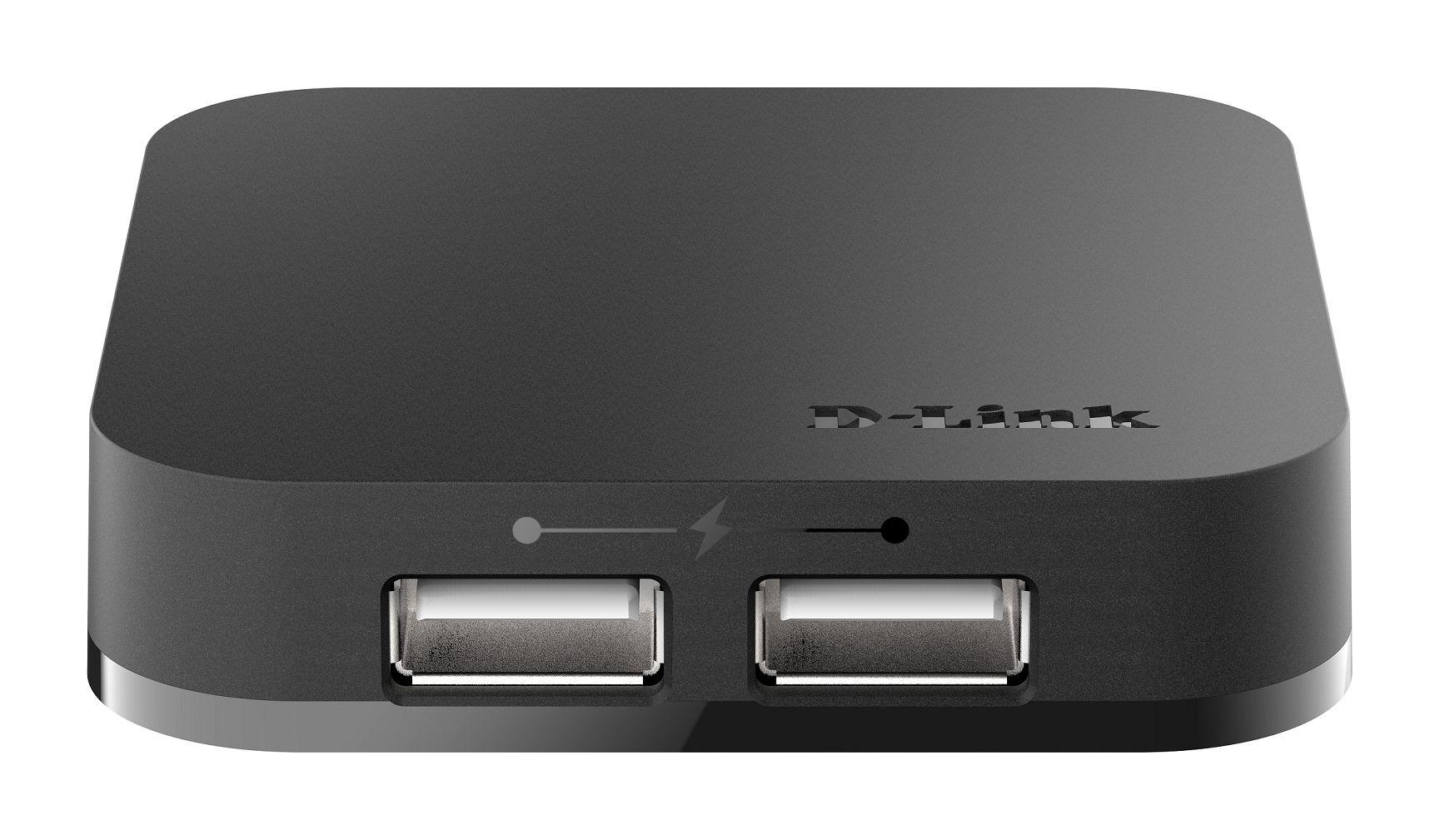 Produktfoto 1 von D-Link, USB 2.0 USB 2.0 Hub, 4 USB Ports, USB A, USB, Externer Netzadapter, 64 x 64 x 14mm