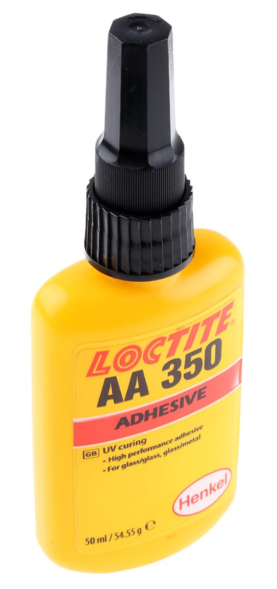 Produktfoto 1 von Loctite 350 Acrylklebstoff Flüssig Orange transparent, Flasche 50 ml, für Keramik, Glas, Metall, Kunststoff