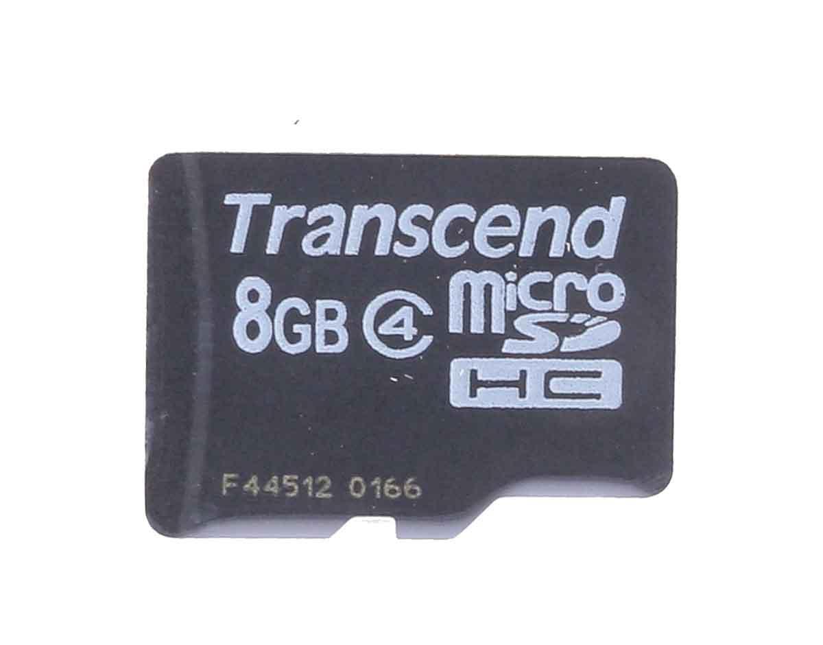 Produktfoto 1 von Transcend Micro SDHC Micro SD Karte 8 GB Class 4, MLC