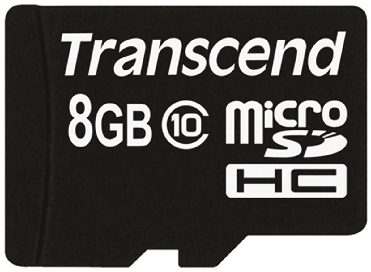 Produktfoto 1 von Transcend Micro SDHC Micro SD Karte 8 GB Class 10, MLC