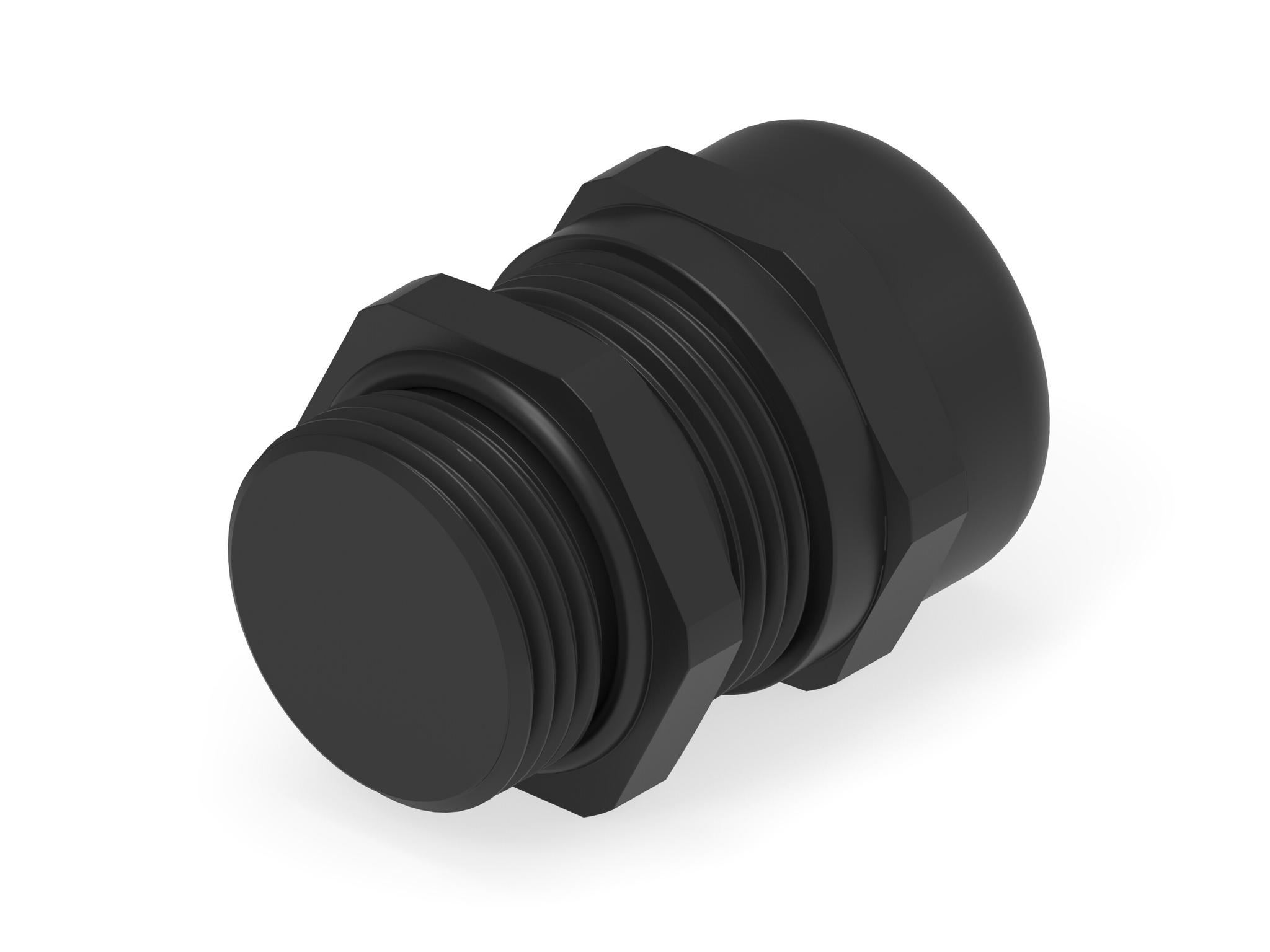 Produktfoto 1 von Entrelec 1SNG Kabelverschraubung, M12 PA 6 Schwarz 4mm/ 8mm, IP66, IP68