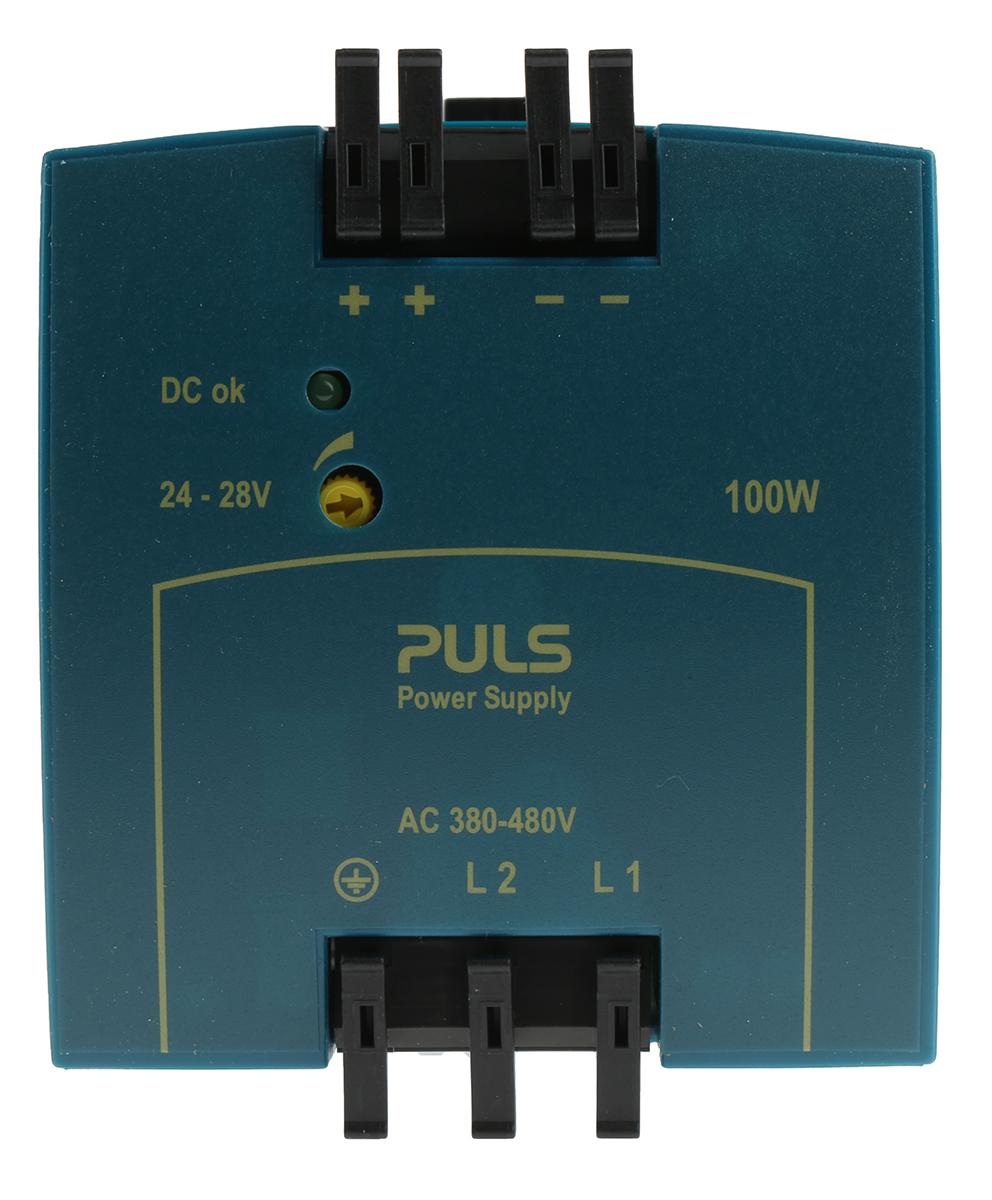 Produktfoto 1 von PULS MiniLine MLY 2-Phasen Switch-Mode DIN-Schienen Netzteil 100W, 380 → 480V ac, 24V dc / 4.2A