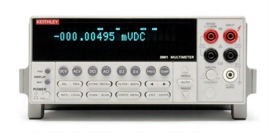 Keithley 2001Digital Digital-Multimeter 775V ac / 2.1A ac, ISO-kalibriert