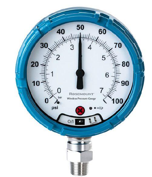 Produktfoto 1 von Rosemount Druckmessgerät Prozessanschluss unten Analog 0.1psi → 100bar, Ø 4.5Zoll 1/2-14-NPT-Außengewinde