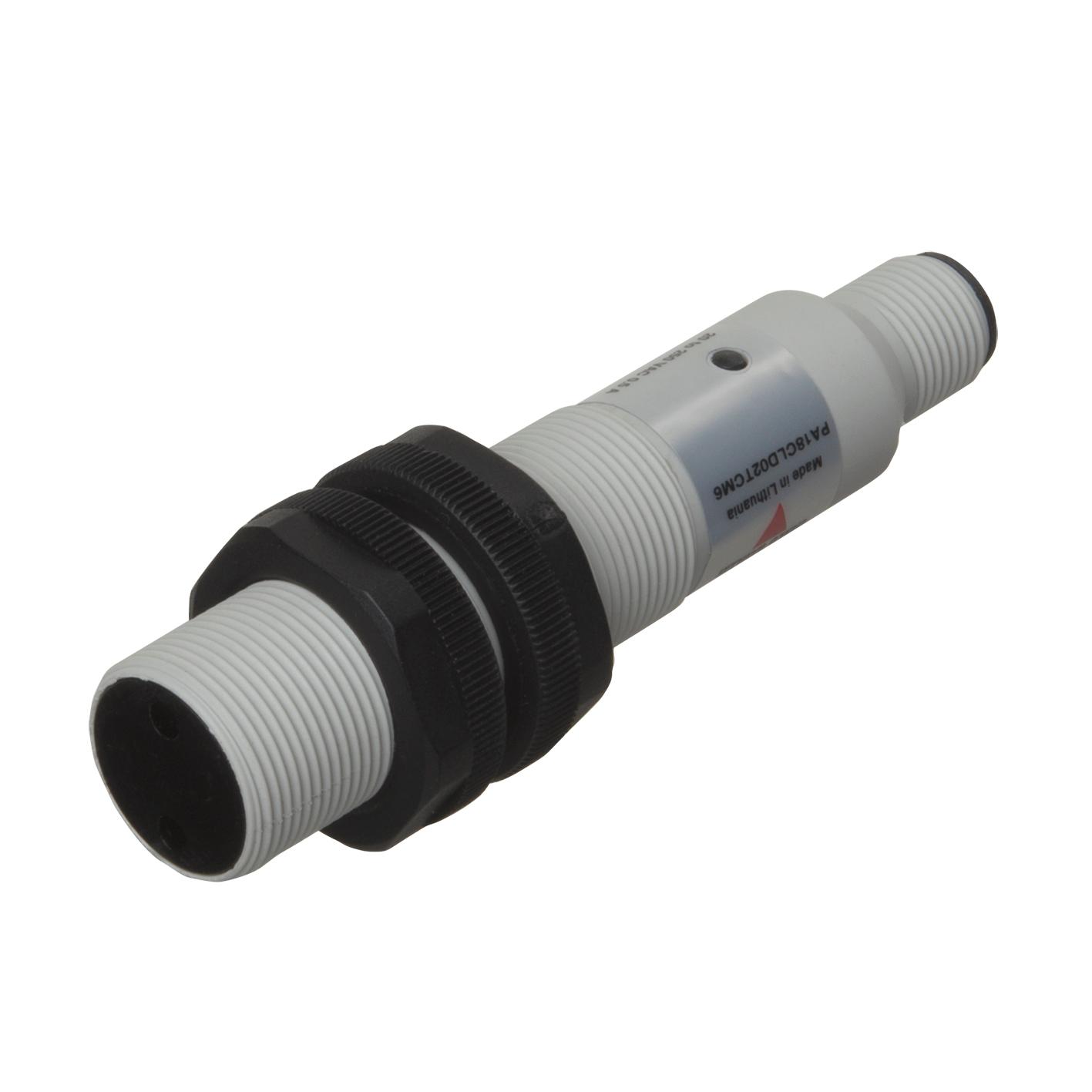 Produktfoto 1 von Carlo Gavazzi zylindrisch Optischer Sensor, Diffuse Reflektor, Bereich 0 → 100 mm, Zwei Draht Ausgang,