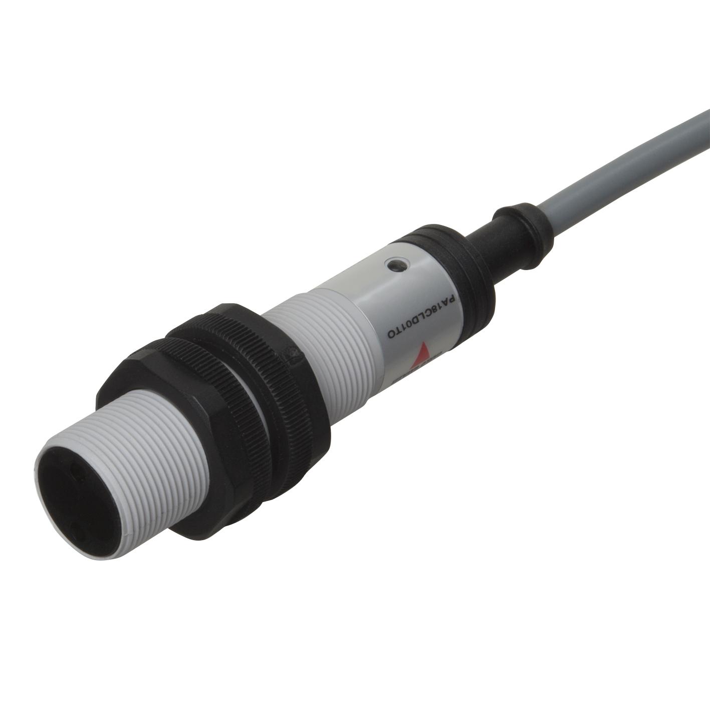 Produktfoto 1 von Carlo Gavazzi zylindrisch Optischer Sensor, Diffuse Reflektor, Bereich 0 → 400 mm, Zwei Draht Ausgang,