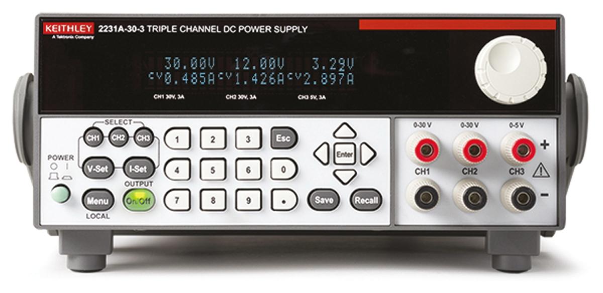 Produktfoto 1 von Keithley 2231A-30-3 3-Kanal Analog, digital  Labornetzgerät 195W, 0 → 30V / 3A