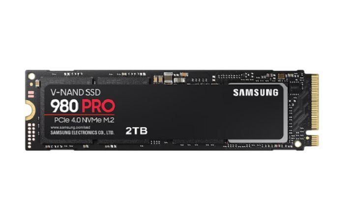 Produktfoto 1 von SAMSUNG SSD 980 PRO, M.2 (2280) Intern SSD NVMe PCIe Gen 4 x 4, V-NAND MLC, 2 TB, Intern, SSD