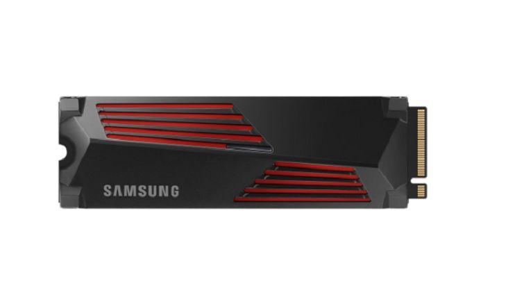 SAMSUNG 990PRO mit Kühlkörper, M.2 (2280) Intern SSD PCIe Gen 4.0 x4 NVMe, V-NAND TLC, 2 TB, SSD