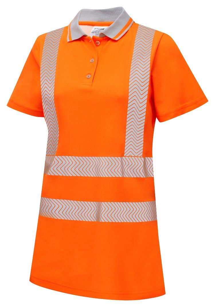 Produktfoto 1 von PULSAR Kurz Orange 96.52 → 106.68cm LFE951 Warnschutz Polohemd