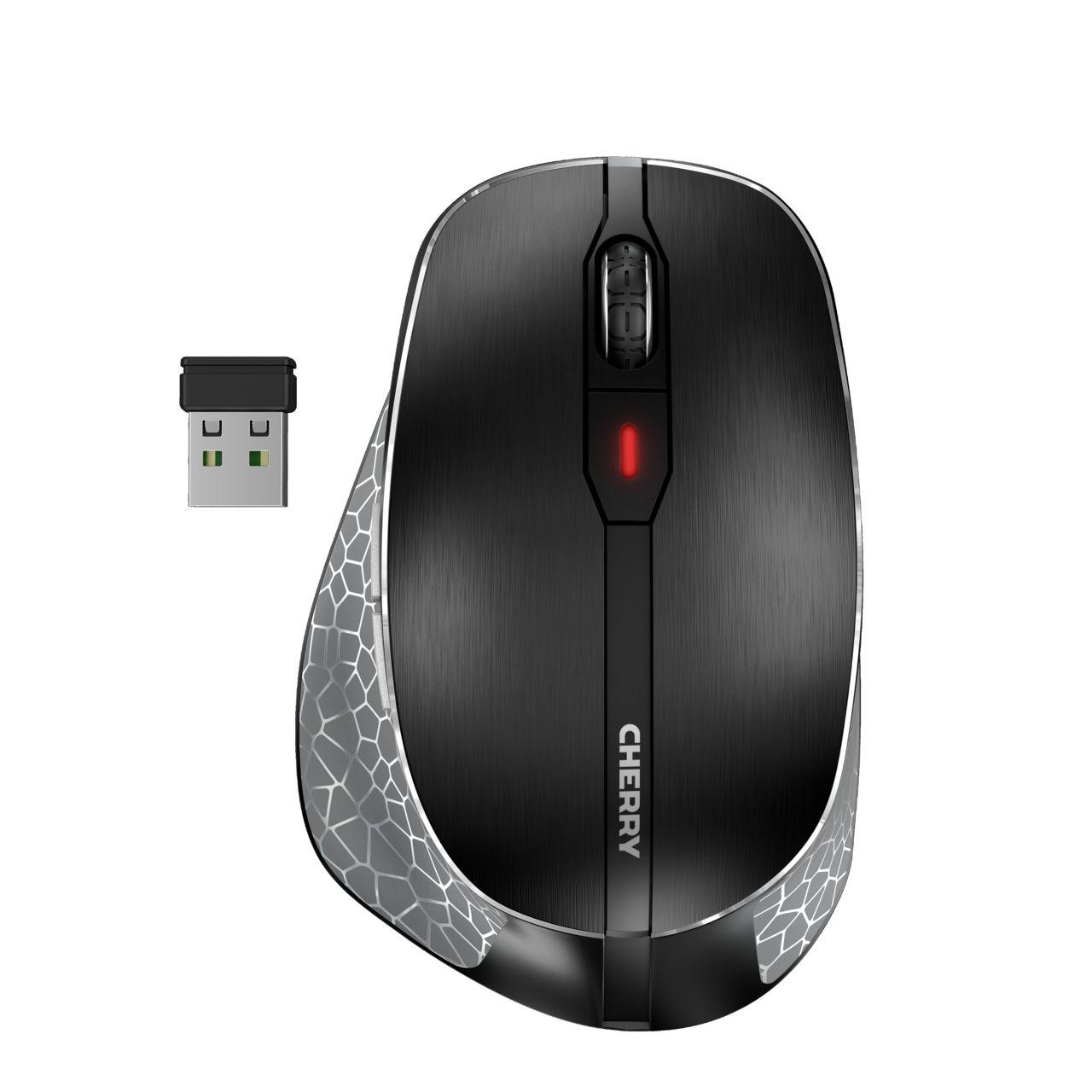 CHERRY Maus Wireless Wireless Optisch 6 Tasten Schwarz