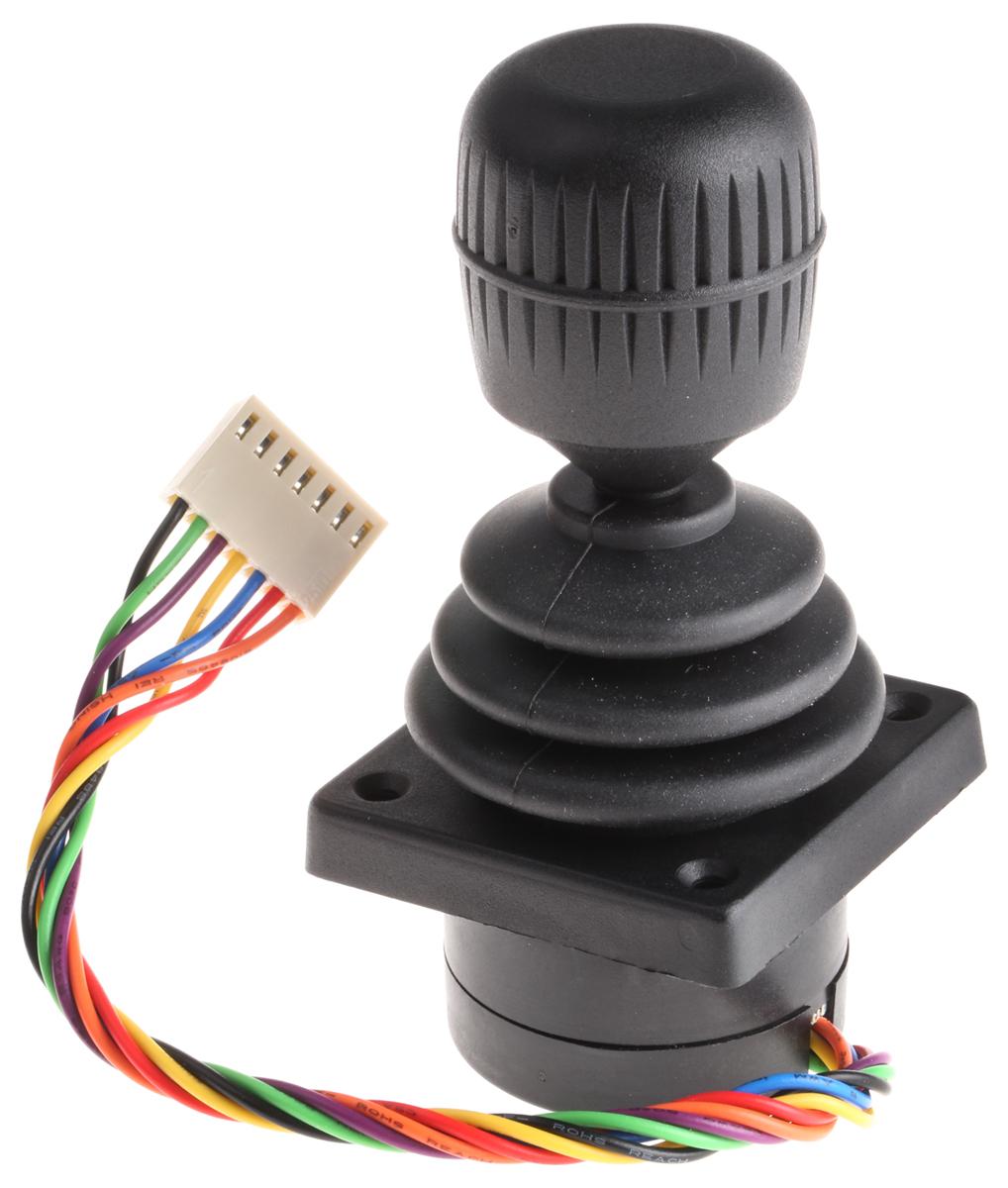 Produktfoto 1 von APEM Kontaktloser Joystick, 3-Achsen Hall Effekt, 5V / 40 mA, IP 65