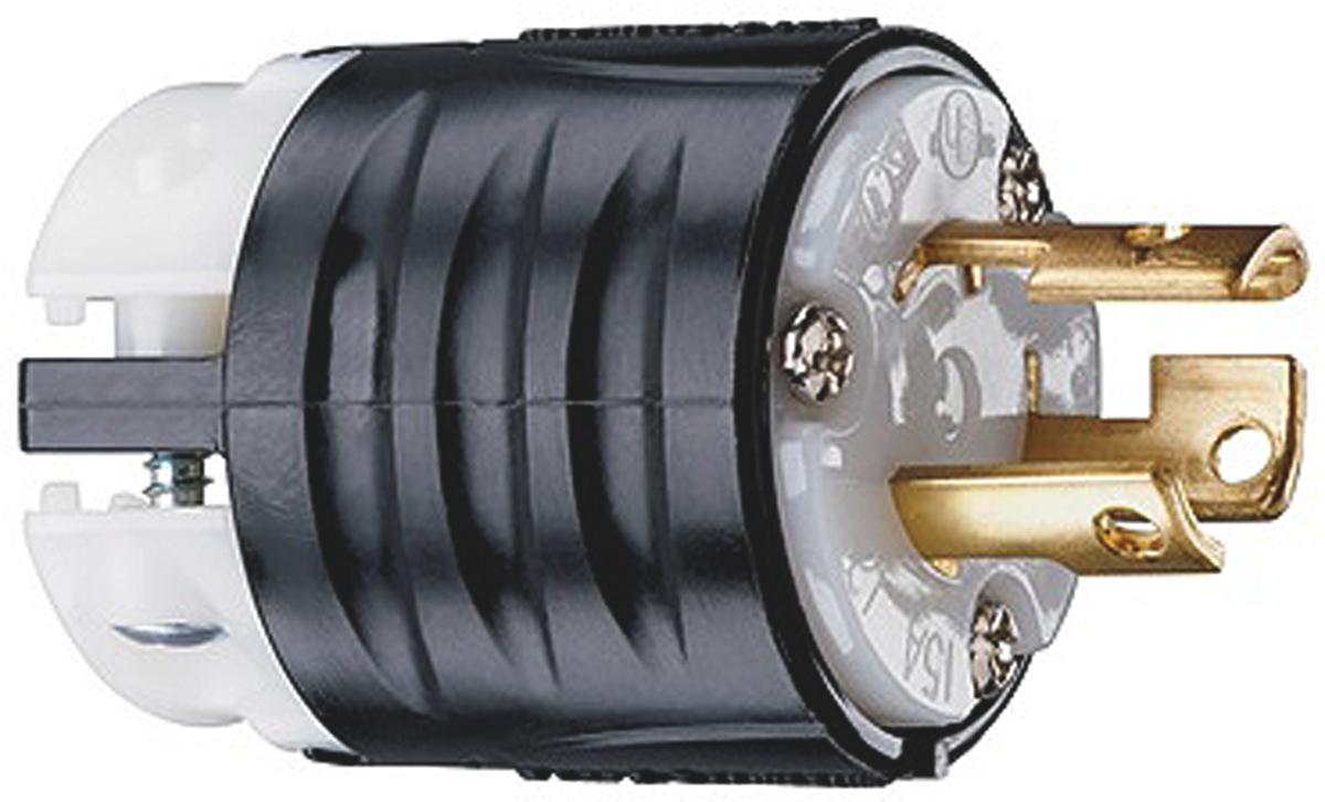 PASS & SEYMOUR Netzstecker Kabel, 2P+E, NEMA L5 - 15P, 125 V / 15A, für USA