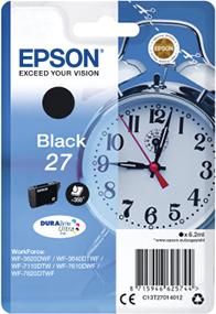 Produktfoto 1 von Epson C13T27014012 Druckerpatrone für Epson Patrone Schwarz 1 Stk./Pack Seitenertrag 2200