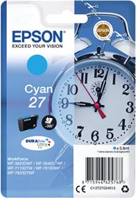 Produktfoto 1 von Epson C13T27024012 Druckerpatrone für Epson Patrone Cyan 1 Stk./Pack Seitenertrag 2200