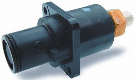 ITT Cannon Veam Snaplock Netzsteckverbinder Stecker Schwarz 1P, 1,0 kV / 250A, Tafelmontage IP 67