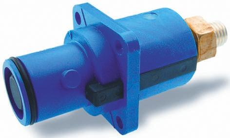 ITT Cannon Veam Snaplock Netzsteckverbinder Stecker Blau 1P, 1,0 kV / 250A, Tafelmontage IP 67